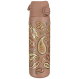 Leak Proof Slim Water Bottle, Stainless Steel, Paisley, 600ml (20oz)