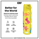 Antifugas Slim Botella de agua, Stainless Steel, Dragons, 600ml (20oz) — foto adicional del producto
