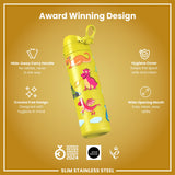 Antifugas Slim Botella de agua, Stainless Steel, Dragons, 600ml (20oz) — foto adicional del producto
