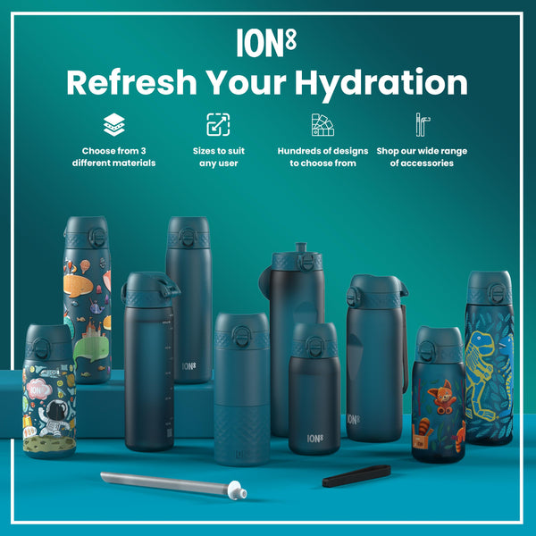 Leak Proof Thermal Steel Water Bottle, Insulated, Red Pandas, 320ml (11oz) — additional product photo