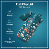 Leak Proof Thermal Steel Water Bottle, Insulated, Rescue Vehicles, 320ml (11oz) — additional product photo