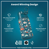 Leak Proof Thermal Steel Water Bottle, Insulated, Rescue Vehicles, 320ml (11oz) — additional product photo