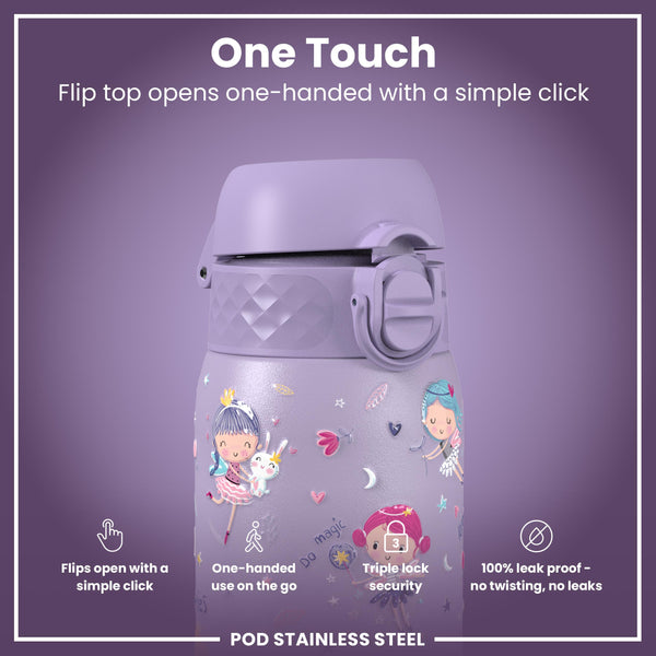 Leak Proof Thermal Steel Water Bottle, Insulated, Fairies, 320ml (11oz) — additional product photo