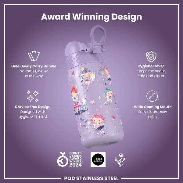 Leak Proof Thermal Steel Water Bottle, Insulated, Fairies, 320ml (11oz) — additional product photo