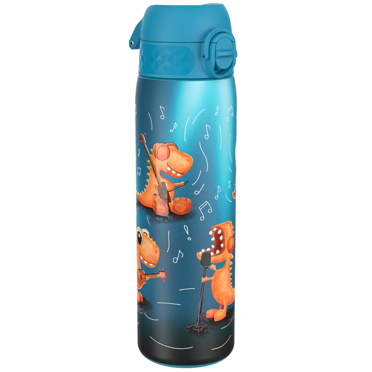 Antifugas Slim Thermal Botella de agua, Insulated Steel, Dinosaur Band, 500ml (17oz)