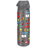 Leak Proof Slim Thermal Water Bottle, Insulated Steel, Gamer, 500ml (17oz)