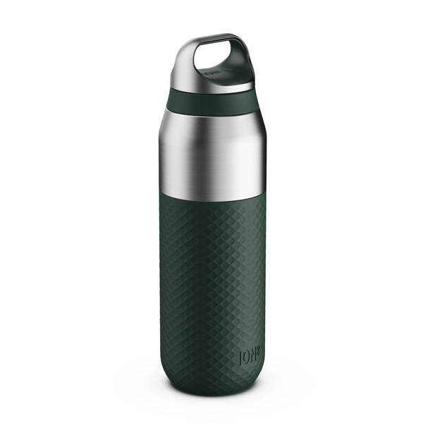ION8 ROAM Primo Water Bottle, Thermal Insulated Steel, Medium 485ml in Dark Green
