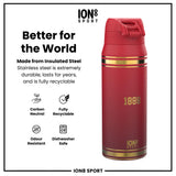 Lions X ION8 Insulated Steel Water Bottle, British & Irish Lions, Heritage, 750ml (24oz) — additional product photo