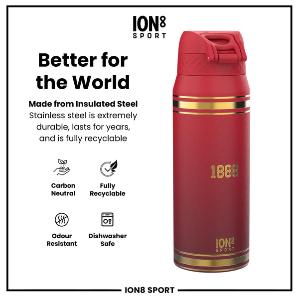 Lions X ION8 Insulated Steel Water Bottle, British & Irish Lions, Heritage, 750ml (24oz) — additional product photo