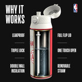 NBA x ION8, Insulated Steel Bottle, Atlanta Hawks, 750ml (24oz) — additional product photo
