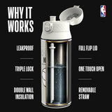 NBA x ION8, Insulated Steel Bottle, Brooklyn Nets, 750ml (24oz) — foto adicional del producto