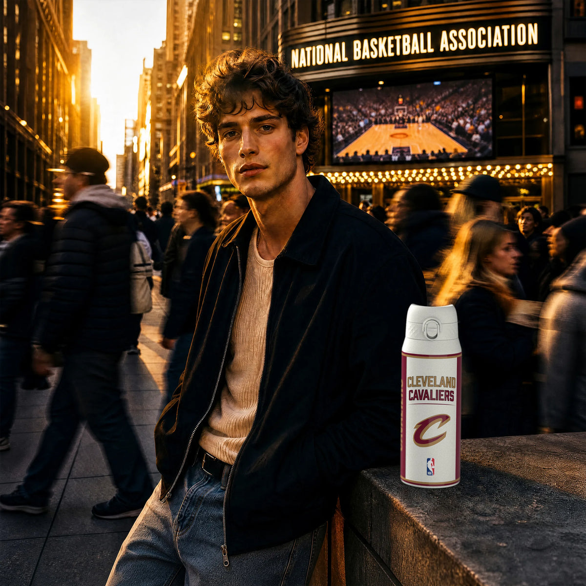 NBA x ION8, Insulated Steel Bottle, Cleveland Cavaliers, 750ml (24oz) — foto adicional del producto