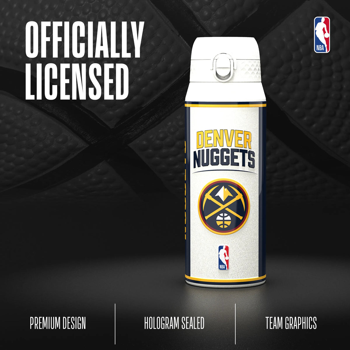 NBA x ION8, Insulated Steel Bottle, Denver Nuggets, 750ml (24oz) — foto adicional del producto