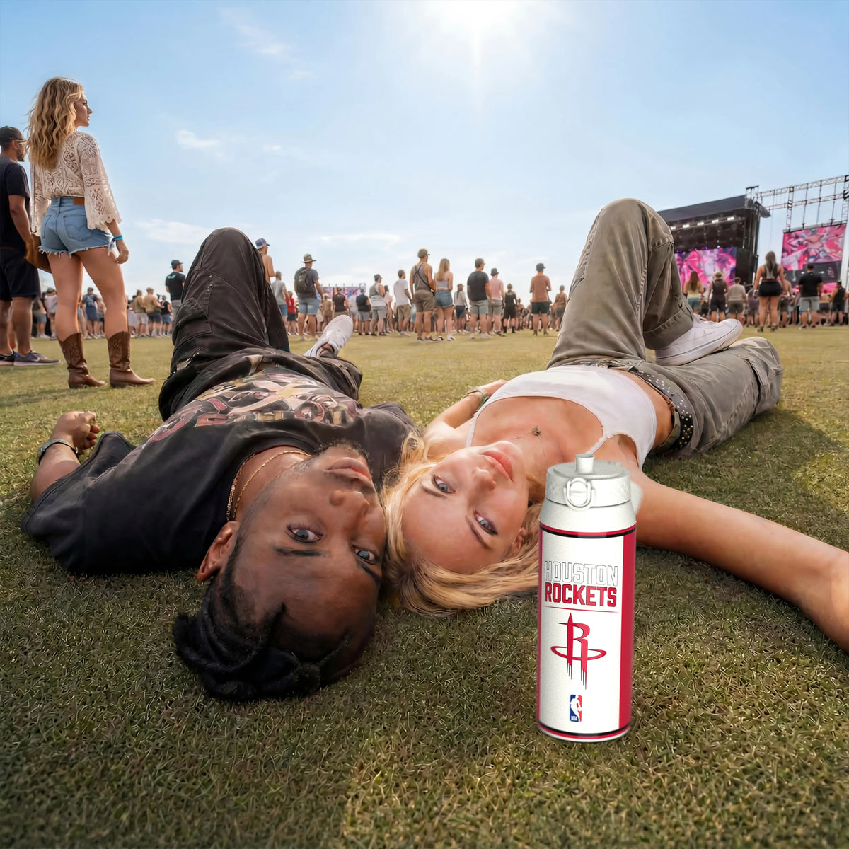 NBA x ION8, Insulated Steel Bottle, Houston Rockets, 750ml (24oz) — additional product photo