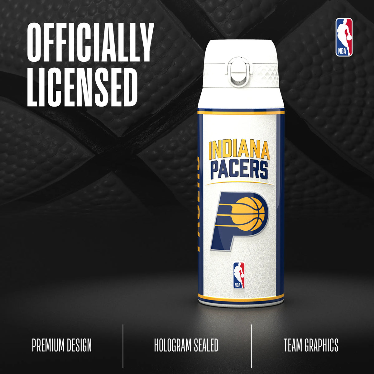 NBA x ION8, Insulated Steel Bottle, Indiana Pacers, 750ml (24oz) — foto adicional del producto