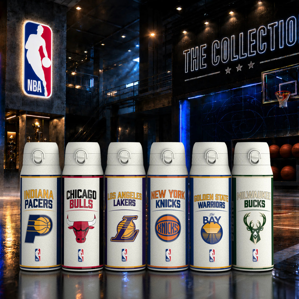 NBA x ION8, Insulated Steel Bottle, Indiana Pacers, 750ml (24oz) — foto adicional del producto