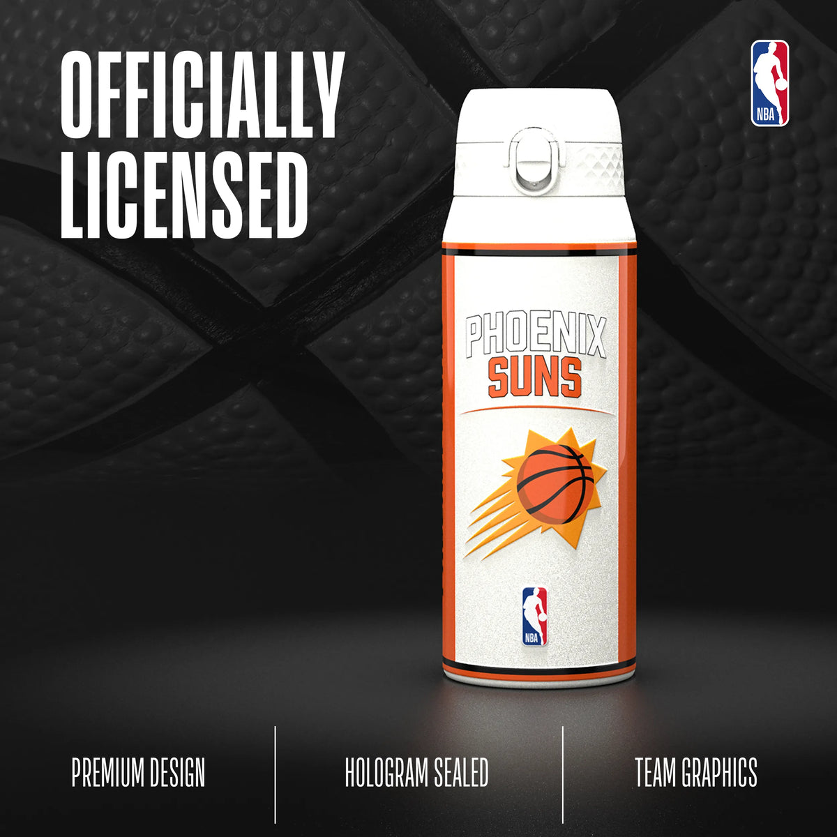 NBA x ION8, Insulated Steel Bottle, Phoenix Suns, 750ml (24oz) — foto adicional del producto