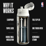 NBA x ION8, Insulated Steel Bottle, SA Spurs, 750ml (24oz) — foto adicional del producto