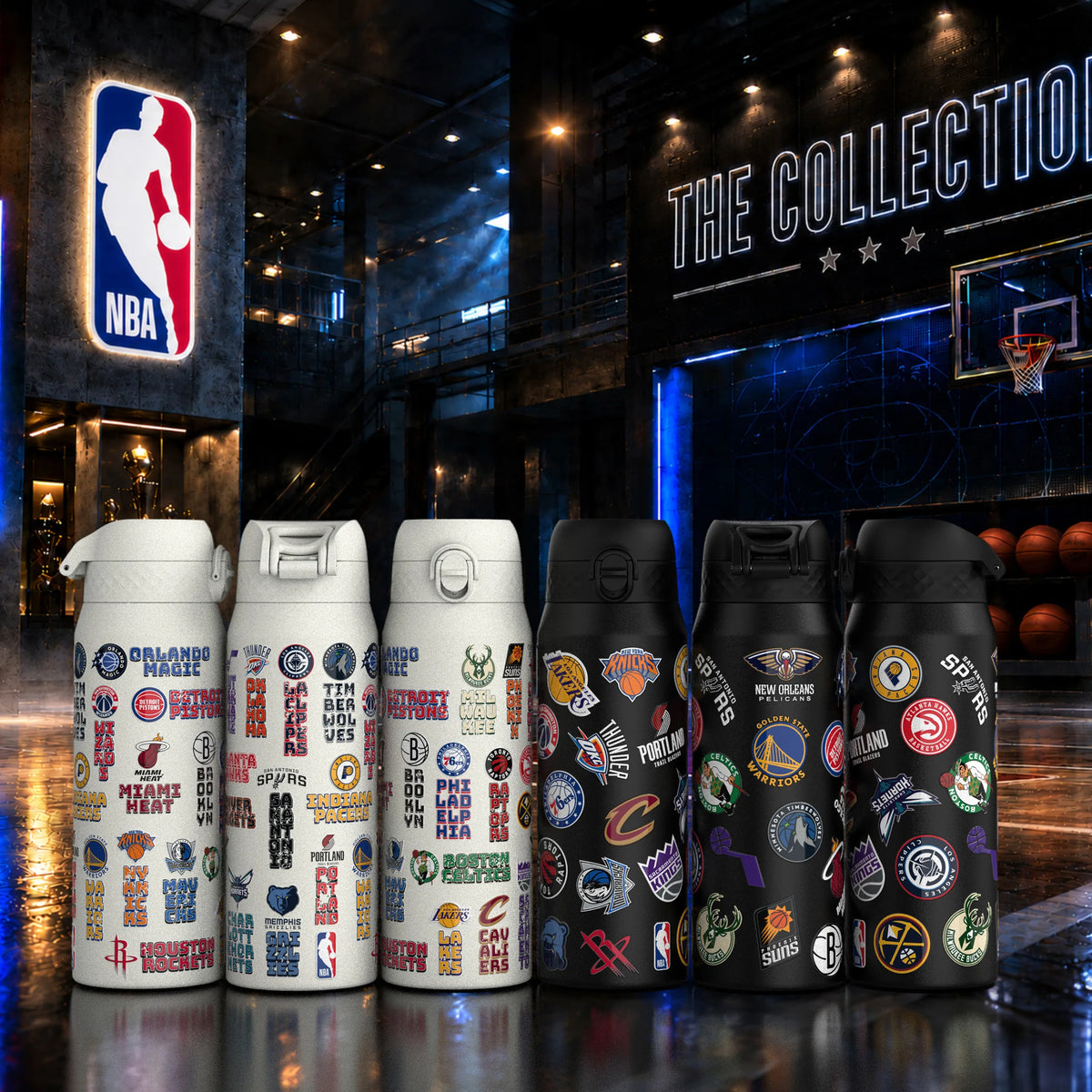 NBA x ION8, Insulated Steel Bottle, Patch Logotipos, 750ml (24oz) — foto adicional del producto