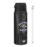 NFL Black Series x ION8 Insulated Steel Water Bottle, Leak Proof, Dishwasher Safe, 750ml (24oz) — product photo