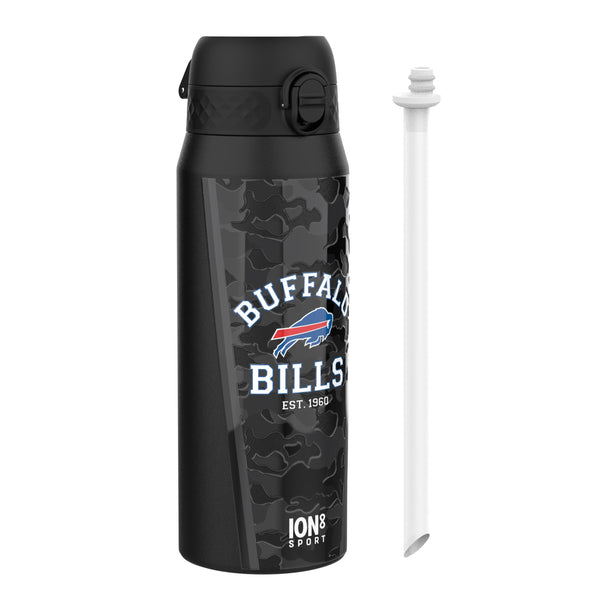 NFL Black Series x ION8 Insulated Steel Water Bottle, Leak Proof, Dishwasher Safe, 750ml (24oz) — product photo