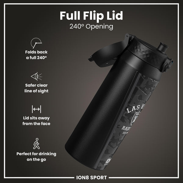 NFL x ION8 Insulated Steel Water Bottle, NFL Raiders, 750ml (24oz)