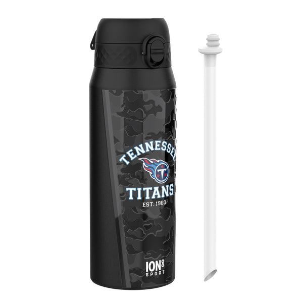 NFL x ION8 Insulated Steel Water Bottle, NFL Titans, 750ml (24oz)