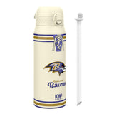 NFL Throwback Series x ION8 Insulated Steel Water Bottle, Leak Proof, Dishwasher Safe, 750ml (24oz) — product photo