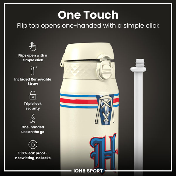 Botella de agua de acero térmico NFL x ION8, NFL Texans, 750ml (24oz)