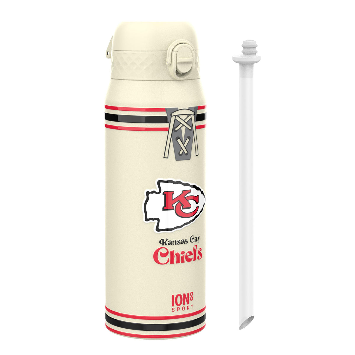 NFL Throwback Series x ION8 Insulated Steel Water Bottle, Leak Proof, Dishwasher Safe, 750ml (24oz) — product photo