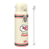 NFL Throwback Series x ION8 Insulated Steel Water Bottle, Leak Proof, Dishwasher Safe, 750ml (24oz) — product photo