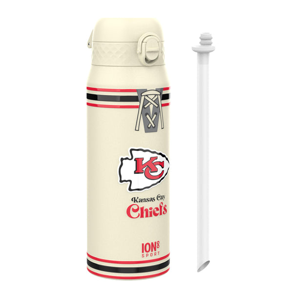 NFL Throwback Series x ION8 Insulated Steel Water Bottle, Leak Proof, Dishwasher Safe, 750ml (24oz) — product photo