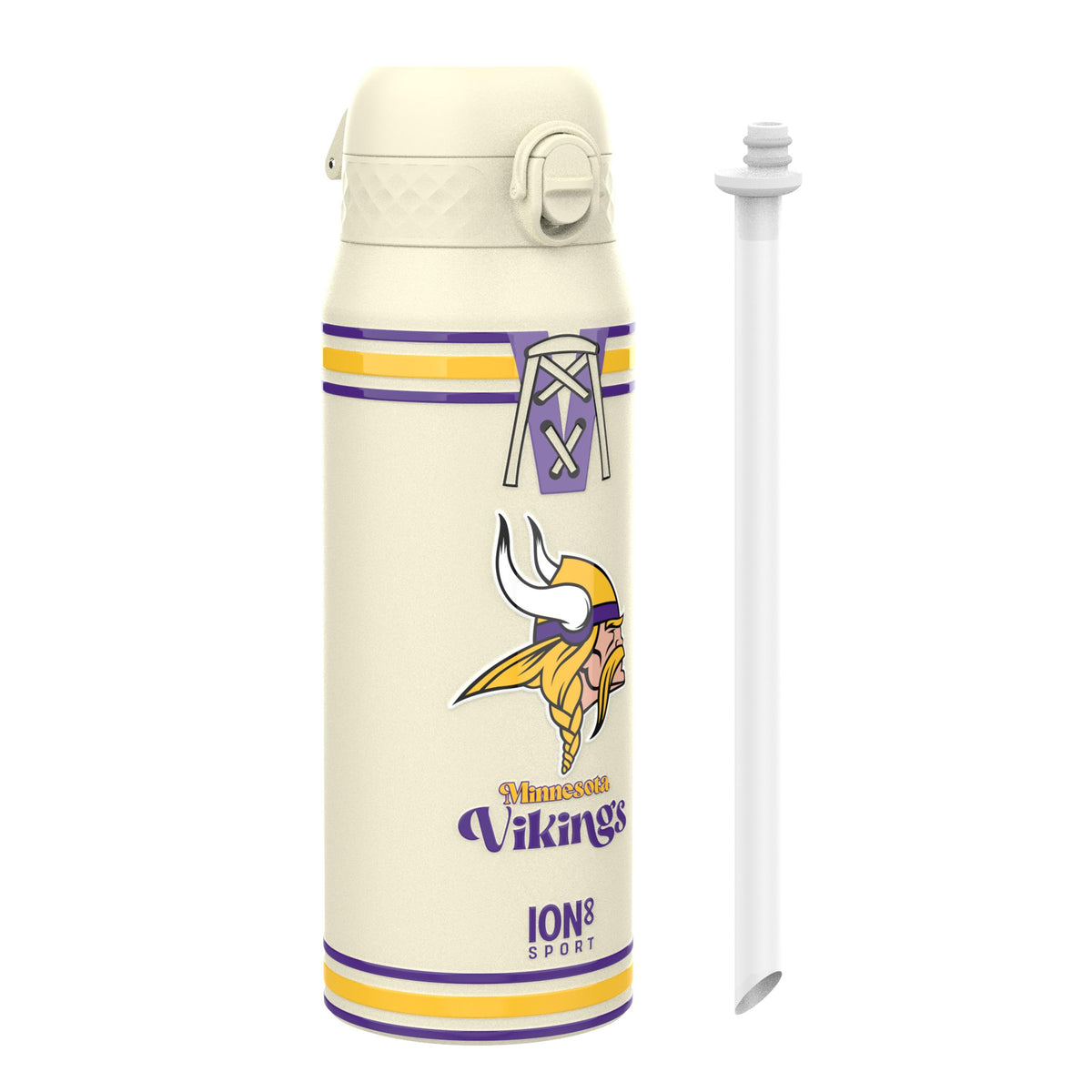 Botella de Agua Aislada de Acero NFL x ION8, NFL Vikings, 750ml (24oz)