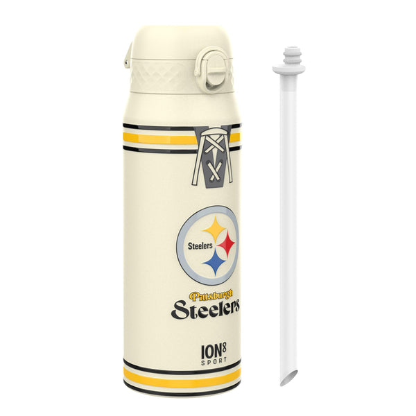 NFL x ION8 Insulated Steel Water Bottle, NFL Steelers, 750ml (24oz)