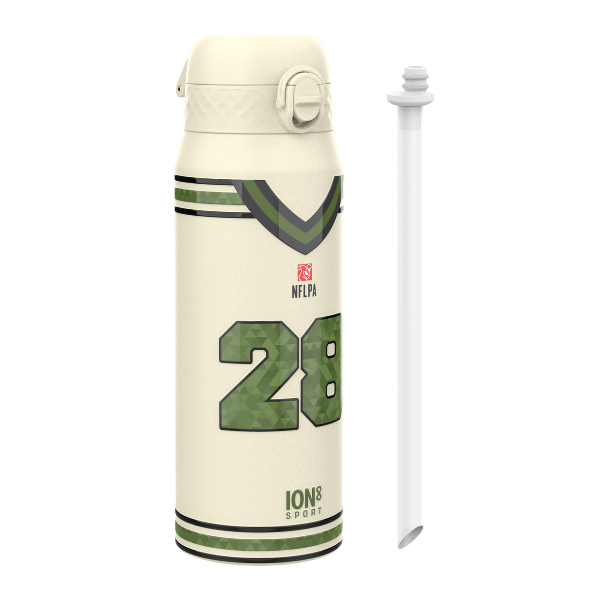 NFLPA Icon Series x ION8 Botella de agua de acero inoxidable con aislamiento, Antifugas, Apta para lavavajillas, 750ml (24oz) — foto del producto