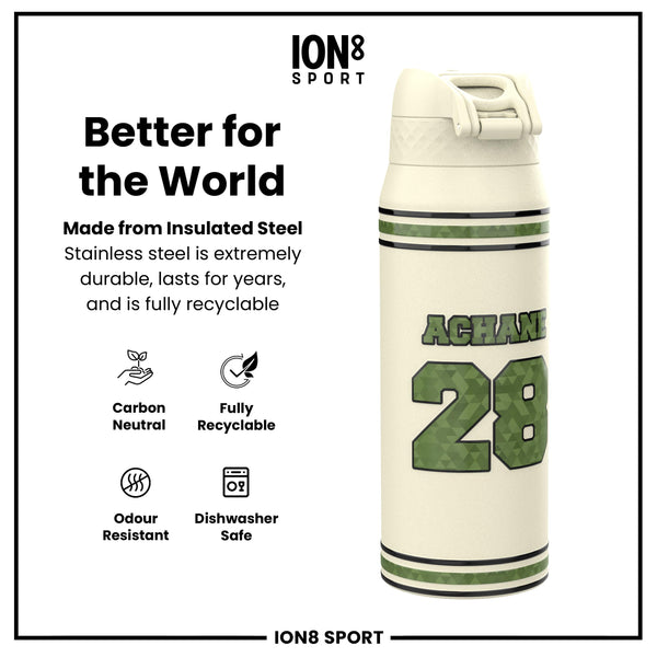 NFL x Ion8 Sports, Botella Térmica, Serie Icon, De'Von Achane, 750ml (24oz)