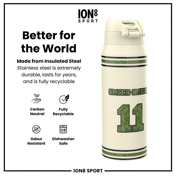 NFL x Ion8 Sports, botella térmica, serie Icon, Jaxon Smith-Njigba, 750 ml (24 oz)
