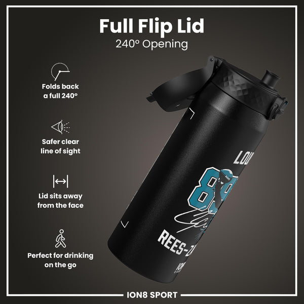 NFL x Ion8 Sports, Botella Térmica, Serie Locked In, Rees-Zammit, 750ml (24oz)