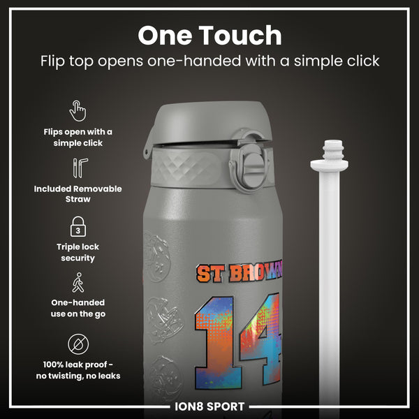 NFL x Ion8 Sports, Botella Térmica, Serie Signature, AJ Brown, 750ml (24oz)