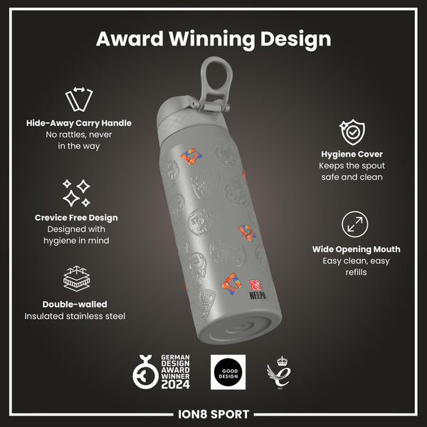 NFL x Ion8 Sports, botella térmica, Serie Signature, Josh Allen, 750ml (24oz)
