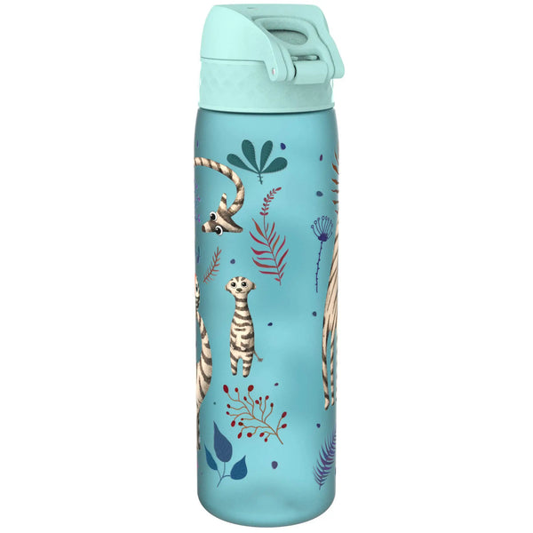 Leak Proof Slim Water Bottle, Recyclon, Zebra Fans, 500ml (18oz)