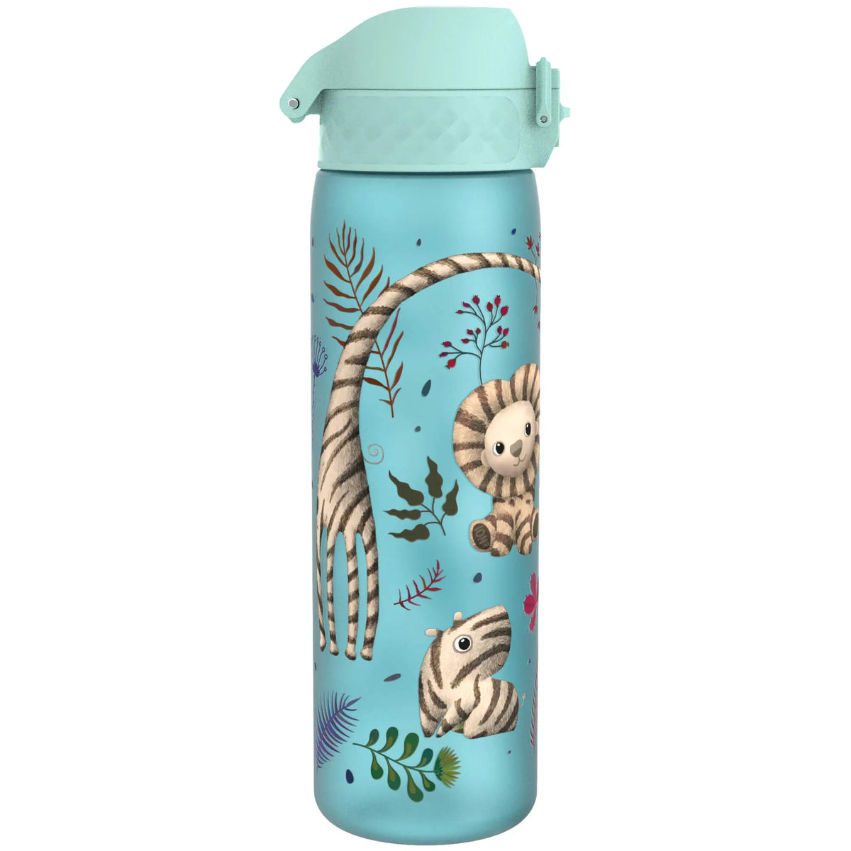 Leak Proof Slim Water Bottle, Recyclon, Zebra Fans, 500ml (18oz)
