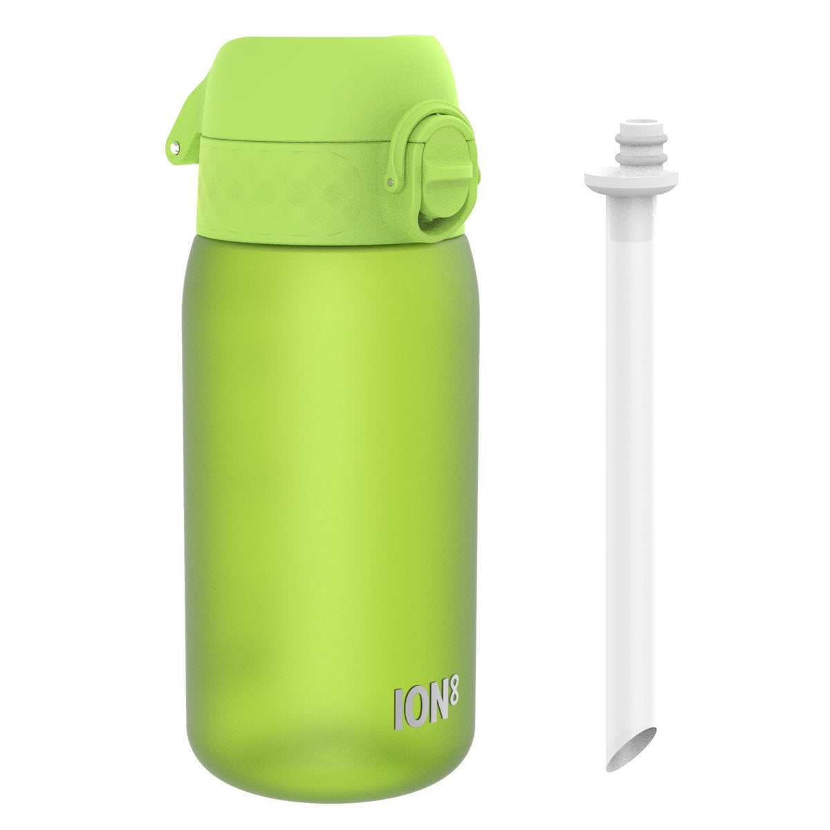 Kids Water Bottle With Straw, Recyclon, Green, 350ml