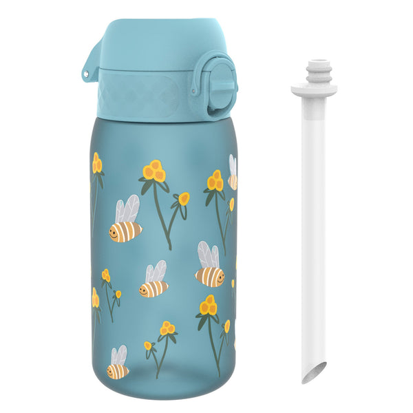 Botella para niños con pajita, Recyclon, abejas, 350ml