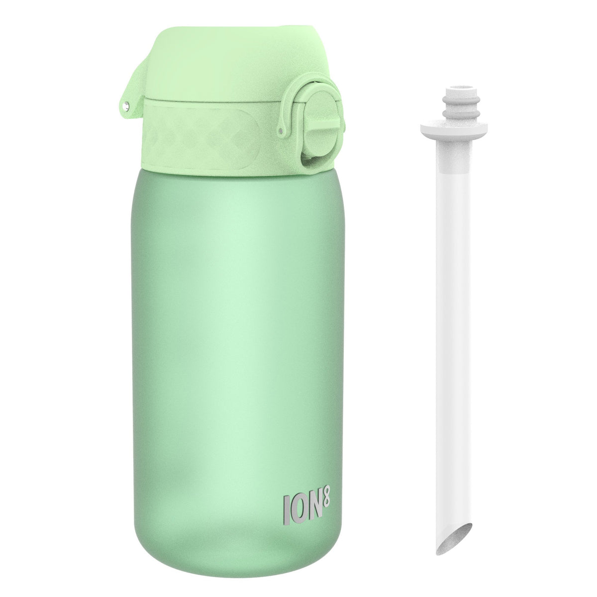 Botella de Agua Infantil con Pajita, Recyclon, Verde Surf, 350ml