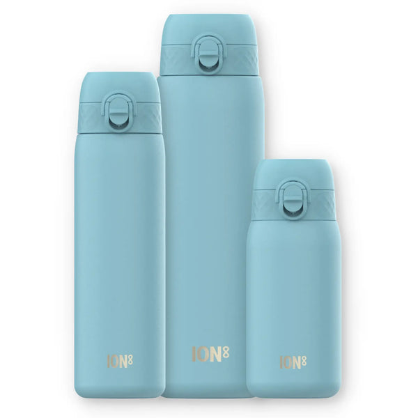 ION8, paquete de tres botellas de acero ligeras, azul Alaska